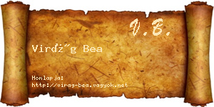 Virág Bea névjegykártya